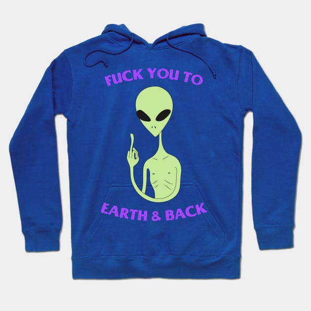 middle finger alien Hoodie by myacideyes